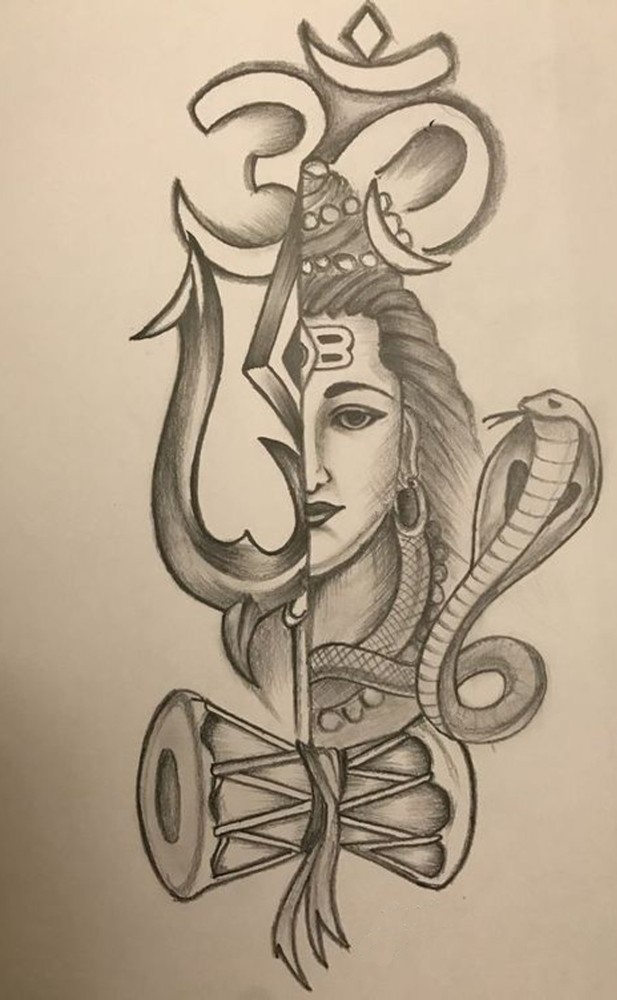 Buy Shiva Pencil Art Online In India - Etsy India