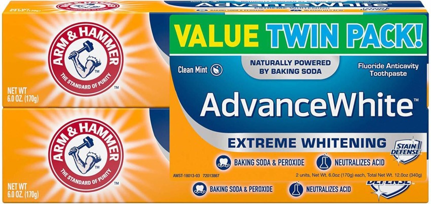 Arm & Hammer Advance White Fluoride Anticavity Toothpaste, Clean Mint - 6.0  oz