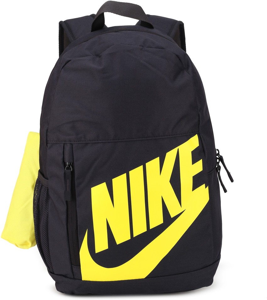 NIKE Y Nk Elmntl Bkpk Fa19 20 L Backpack OIL GREY THUNDER GREY DYNAMIC YELLOW Price in India Flipkart