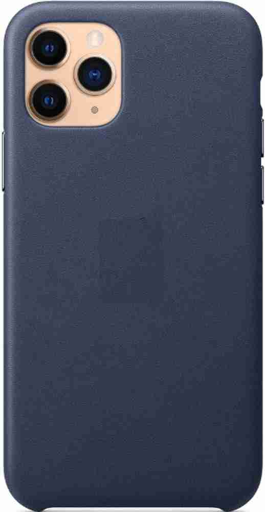 Midkart Back Cover for iPhone 11 Pro Max 6.5 Navy Blue Leather
