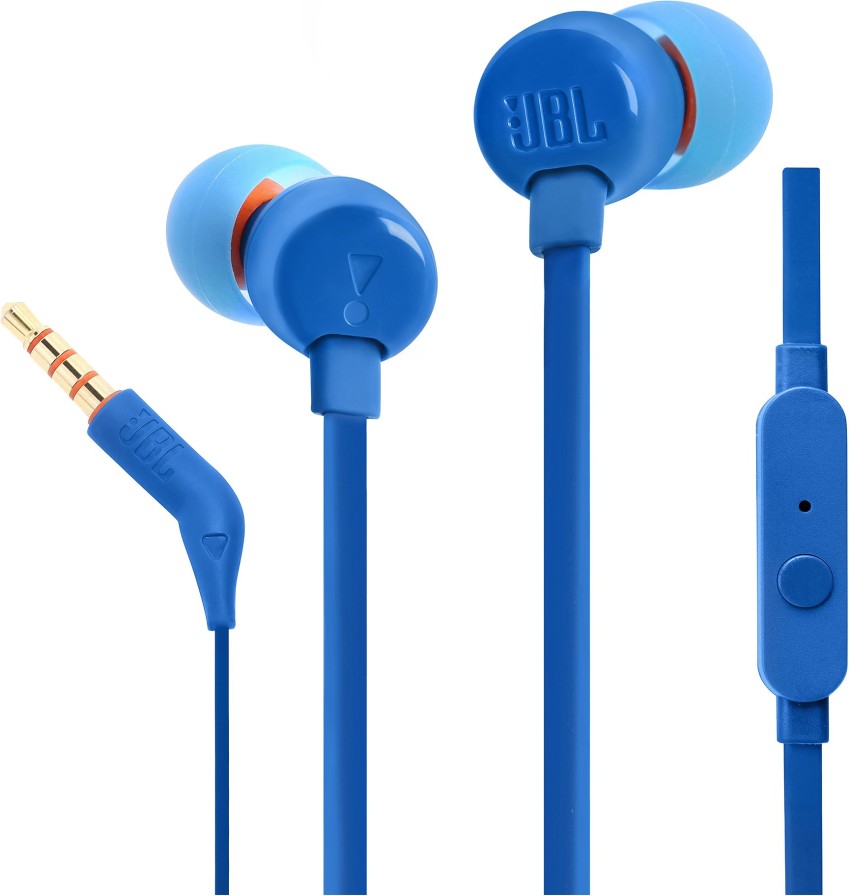 JBL T110 3.5mm Wired Earphone TUNE 110 Stereo Music Deep Bass Earbuds  GENUINE