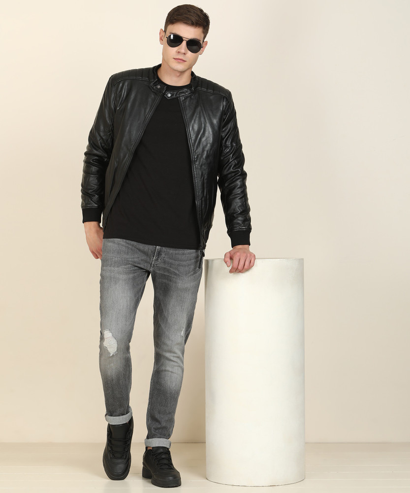John players deals leather jacket