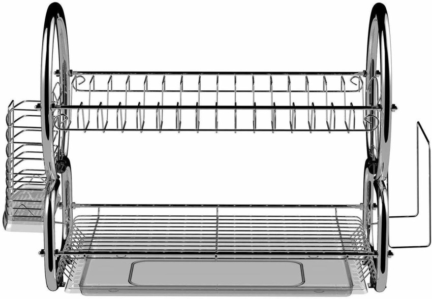 MANTAVYA Plate Kitchen Rack Steel 2 Layer Plate & bowl Stand Kitchen  Utensil Rack Price in India - Buy MANTAVYA Plate Kitchen Rack Steel 2 Layer  Plate & bowl Stand Kitchen Utensil