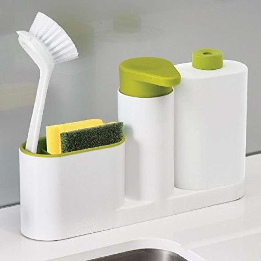 1pc Sponge Holder For Kitchen Sink, Kitchen Sink Caddy Sponge Holder, Sink  Organizer, Sink Tray Drainage Rack, Soap Dish Dispenser, Brush Holder, Stor