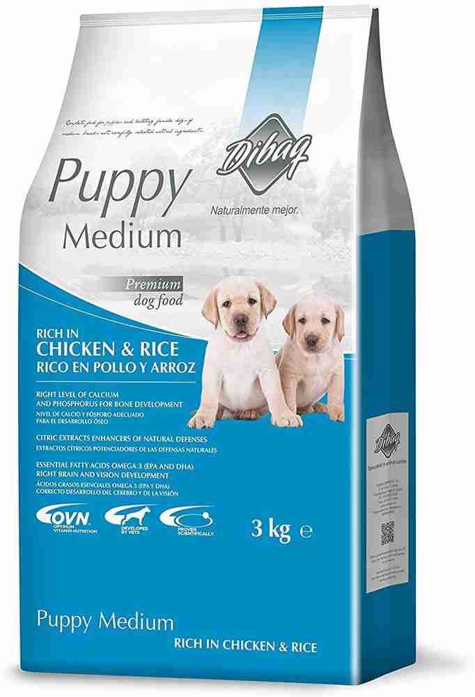 Dibaq Puppy Medium Chicken Rice 100 Natural Dog Food Chicken