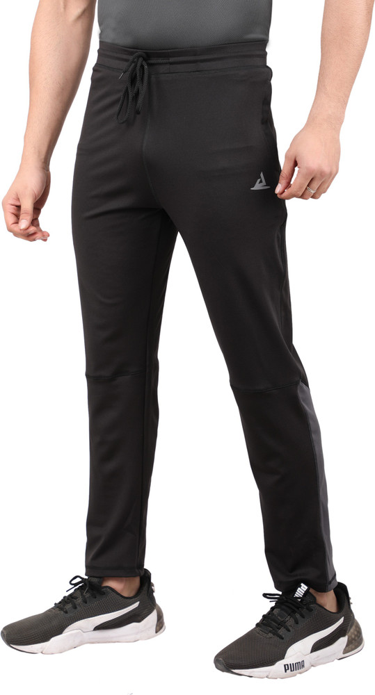 The Gym Monster Solid Men Black Track Pants - Buy The Gym Monster Solid Men  Black Track Pants Online at Best Prices in India