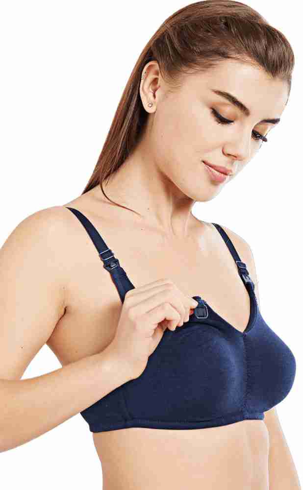Inner Sense Organic Cotton Antimicrobial Soft Nursing Bra with Removable  Pads