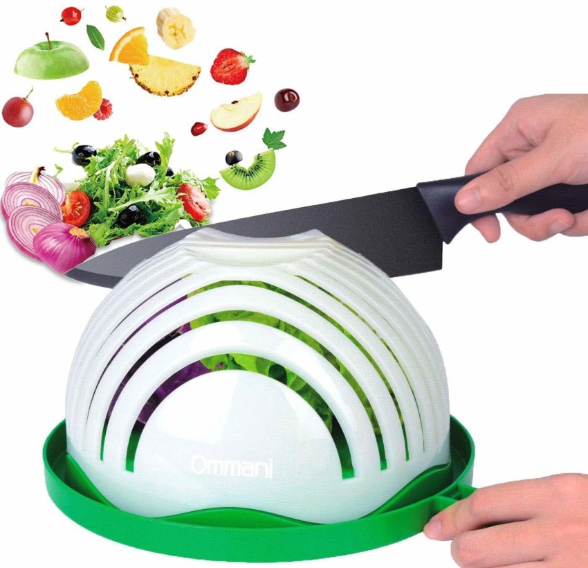 RANDOM Plastic Multipurpose Salad Cutter Strainer/Vegetable, Fruits Cutting  Bowl, For Kitchen Items