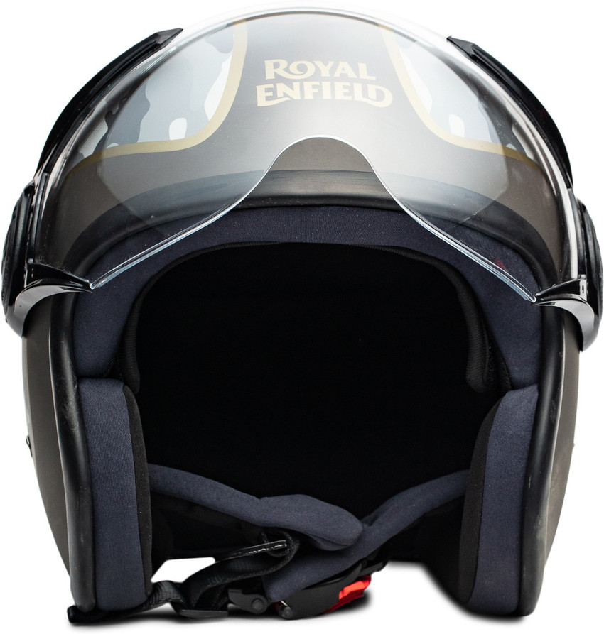 royal enfield chrome helmet