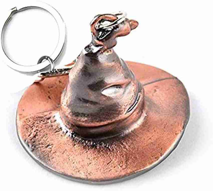 PA08Prise Harry Potter Sorting Hat Metal Brown Keyring Keychain