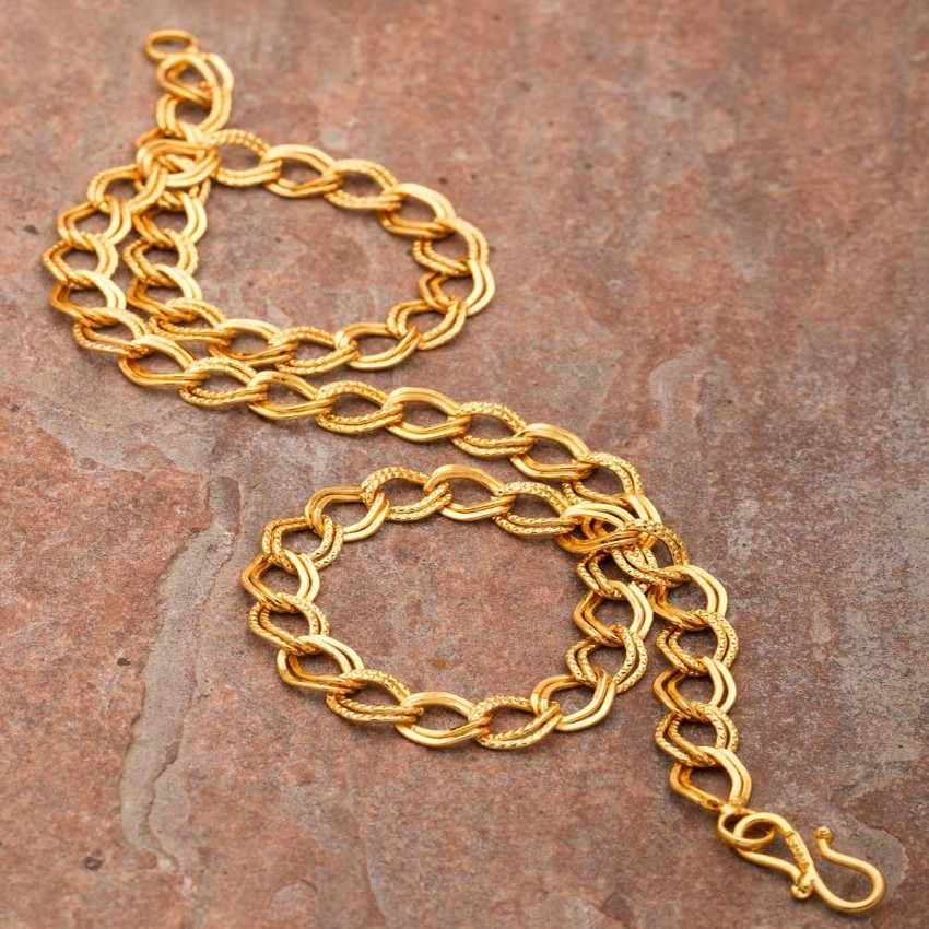 Double ring deals gold chain