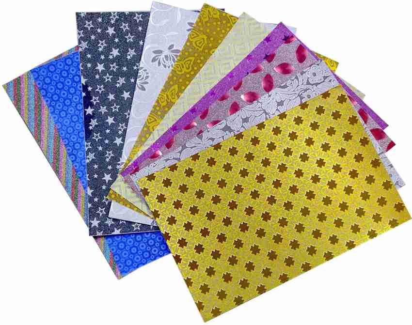 80gsm A4 Colorful Glitter Paper with Glue DIY Cover Handmade Craft Paper  Gift Packaging Decoration Paper