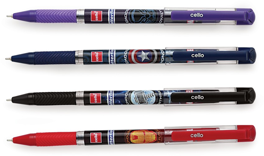 Cello Smooth Butterflow Ballpoint Pen Regular Use Premium Pen Pack of 10