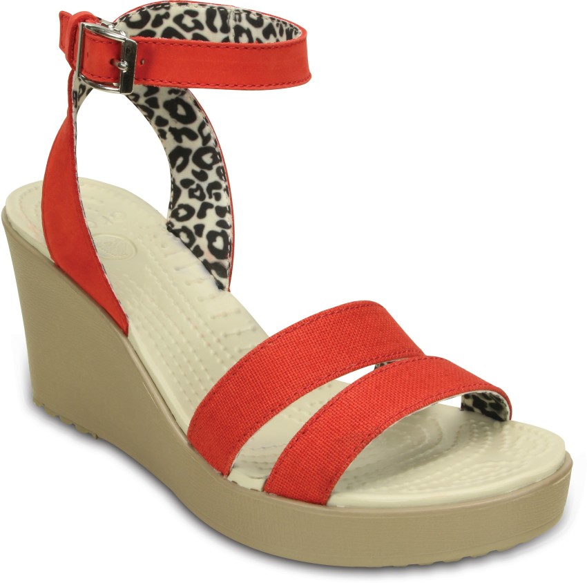 Crocs women's leigh wedge best sale