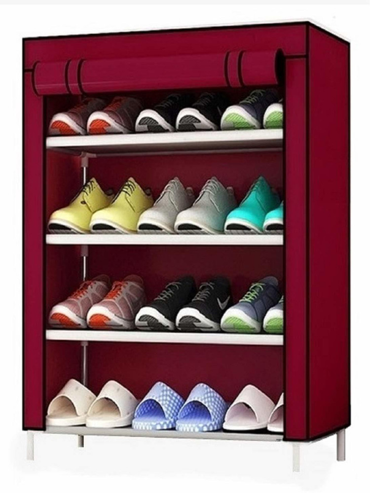 Red rack shoes shop