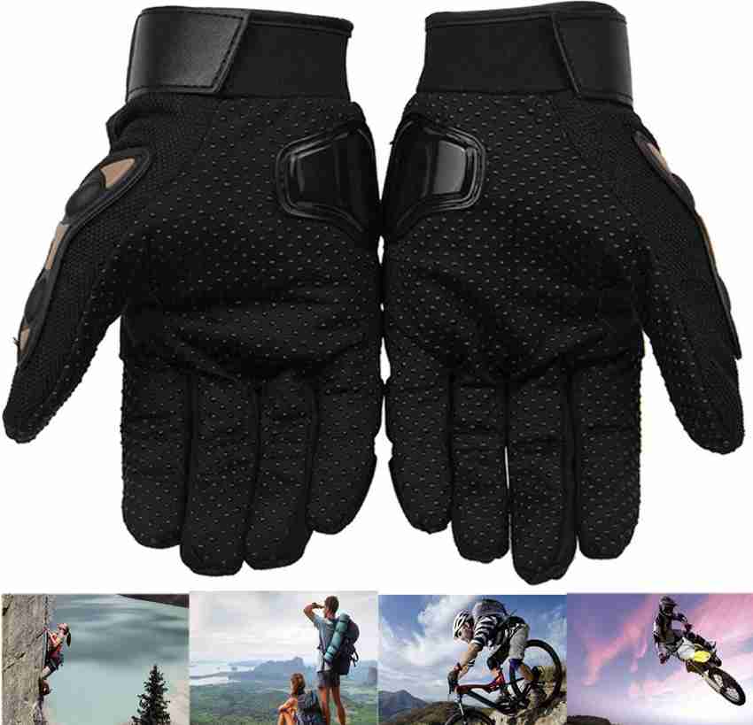 DvineAutoFashionZ Full Finger Gloves For Riders Bikers Black