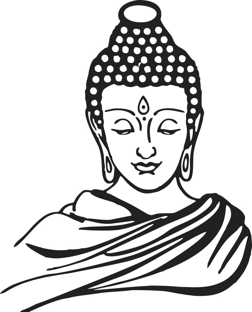 Lord Gautam Buddha drawing / step by step pencil drawing - YouTube