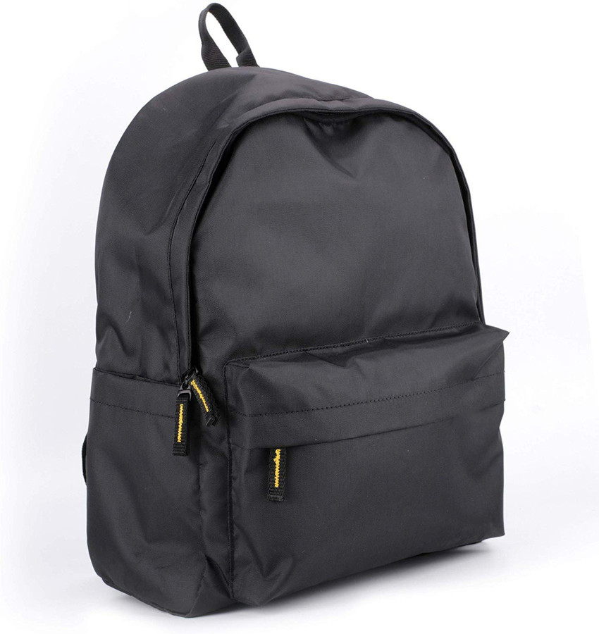 Plain black handbag for school best sale