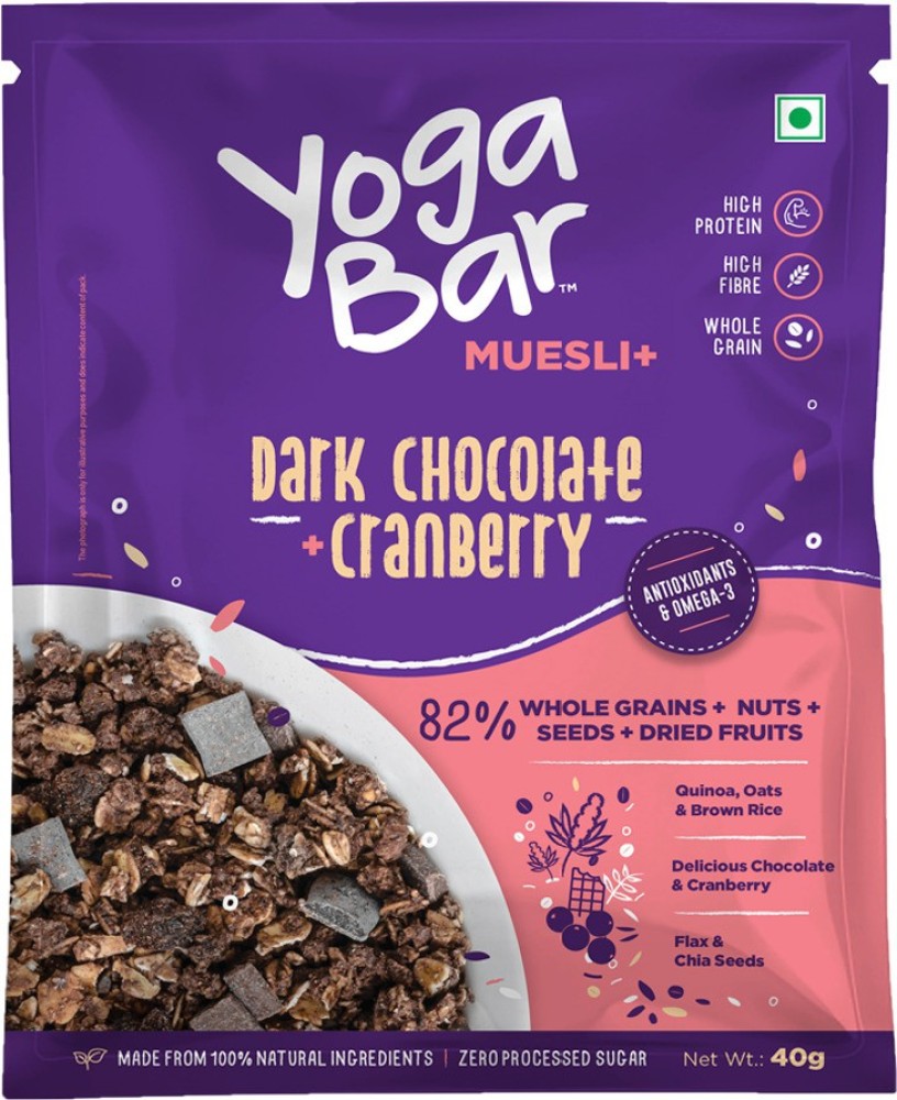 Yogabar High Protein Dark Chocolate Muesli 400g with Anti-Oxidant Nuts  Seeds Mix 200g Pouch Price in India - Buy Yogabar High Protein Dark  Chocolate Muesli 400g with Anti-Oxidant Nuts Seeds Mix 200g