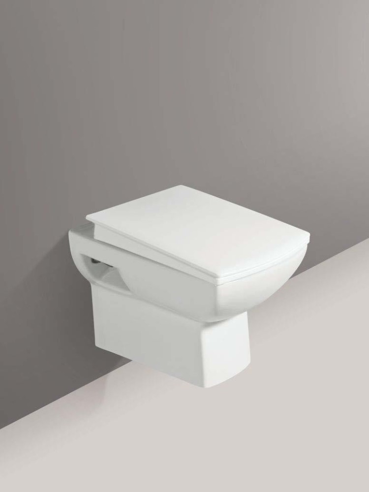 Buy InArt Ceramic Glaze White Square Wall Mounted P Trap Western