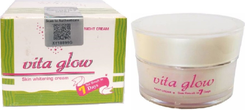 vita glow Skin Whitening Night Cream With Secured Seal Price in