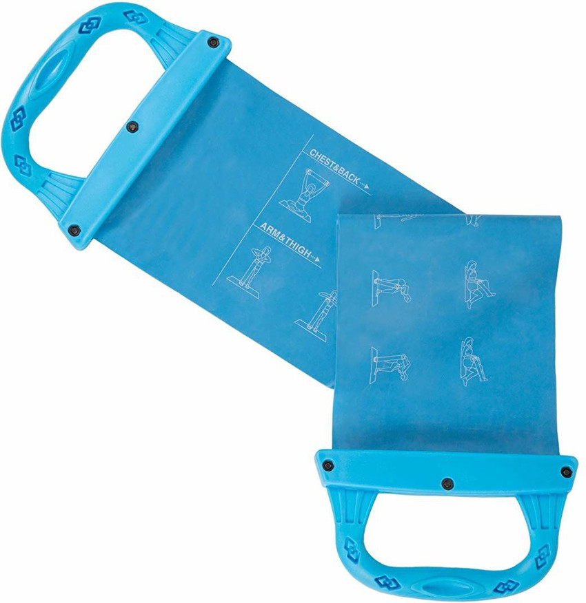 Wakeman Workout Resistance Band with Handles Flat Latex Band to Tone Arms Resistance Band Buy Wakeman Workout Resistance Band with Handles Flat Latex Band to Tone Arms Resistance Band Online at