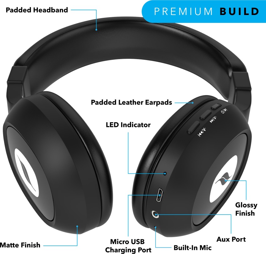 Leaf Ear Bass 2 Wireless with 15 Hours Battery Life and Deep Bass Bluetooth