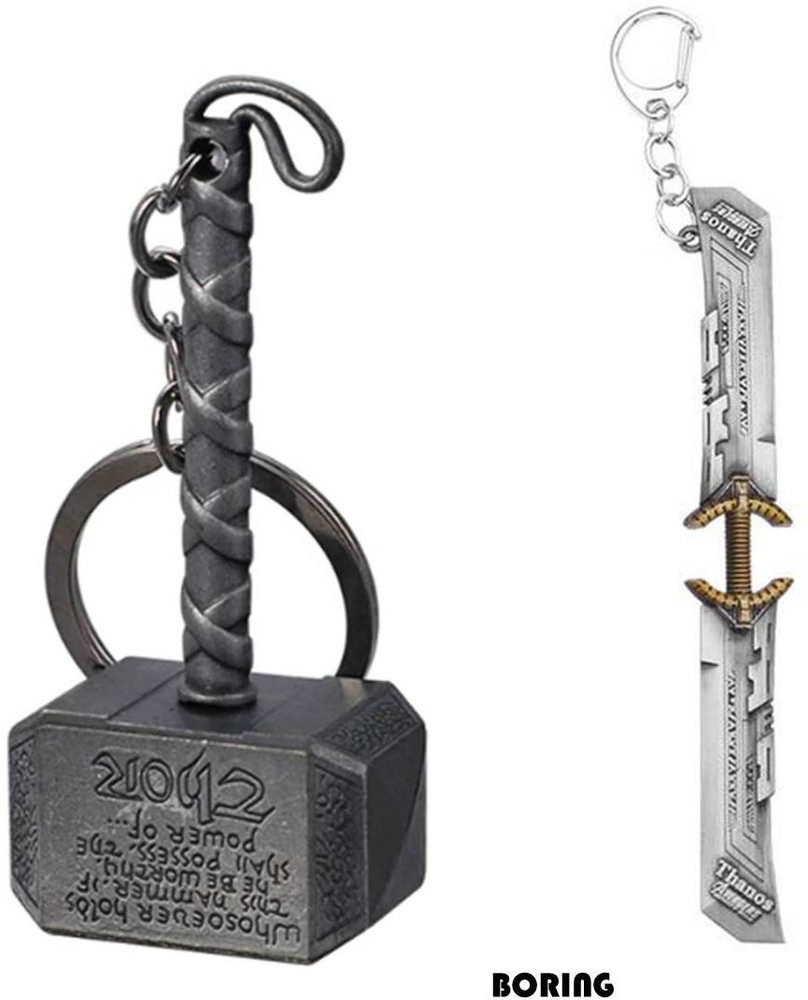Mini thor hammer best sale keychain