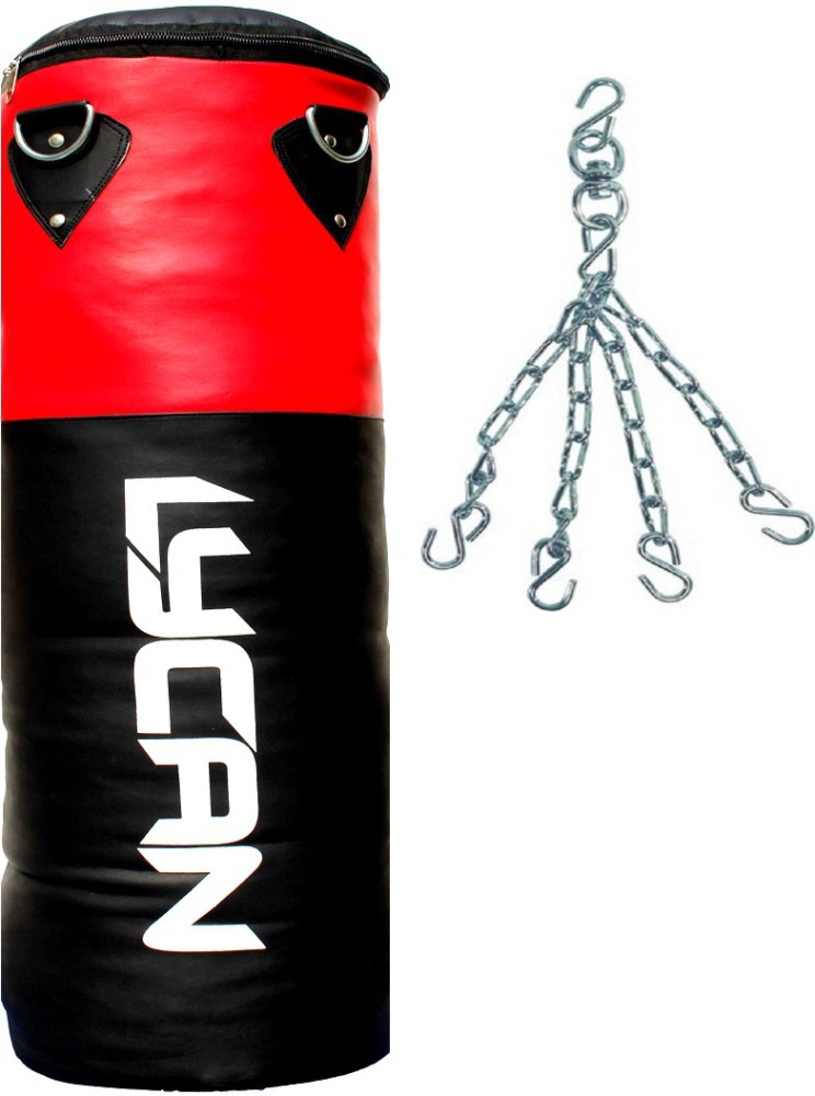 LYCAN 2Ft Unfilled Heavy Black Boxing Bag with Steel Chain & Hand wrap  Hanging Bag - Buy LYCAN 2Ft Unfilled Heavy Black Boxing Bag with Steel  Chain & Hand wrap Hanging Bag