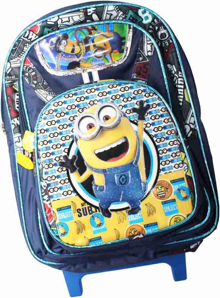 Neeba Blue-Minions-Troll-Bag Trolley - Trolley