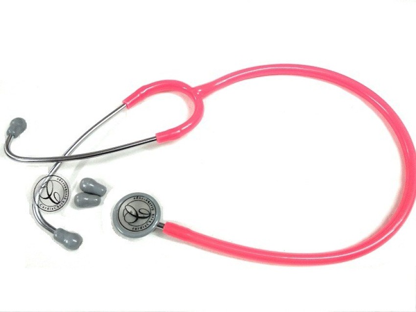 Vkare Adult Stainless Steel Stethoscope - Ultima 111- Pink Colour