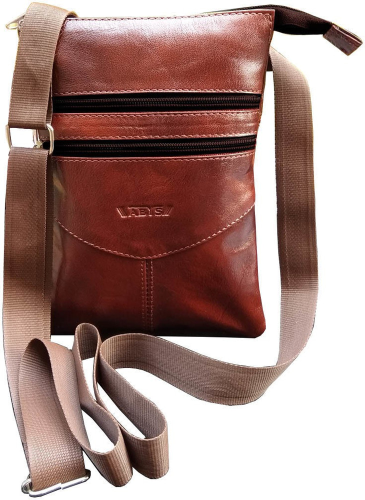 ABYS 100 Genuine Leather Brown Travel Bag Stylish bag Carrying