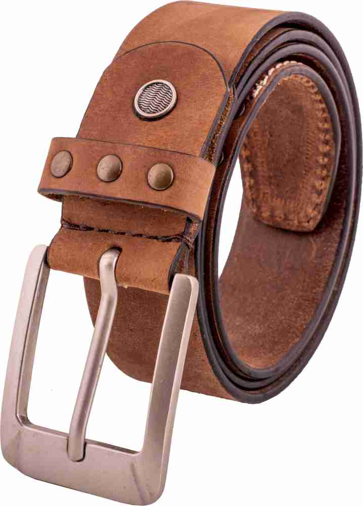 LV Men Casual, Party, Formal, Evening Tan Genuine Leather Belt TAN  REVERSIBLE - Price in India