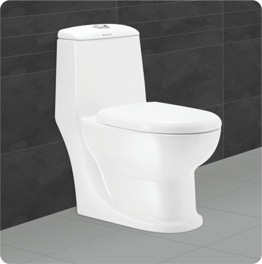 Belmonte Bathroom Toilet Seat / Commode Wall Mounted EWC Square White