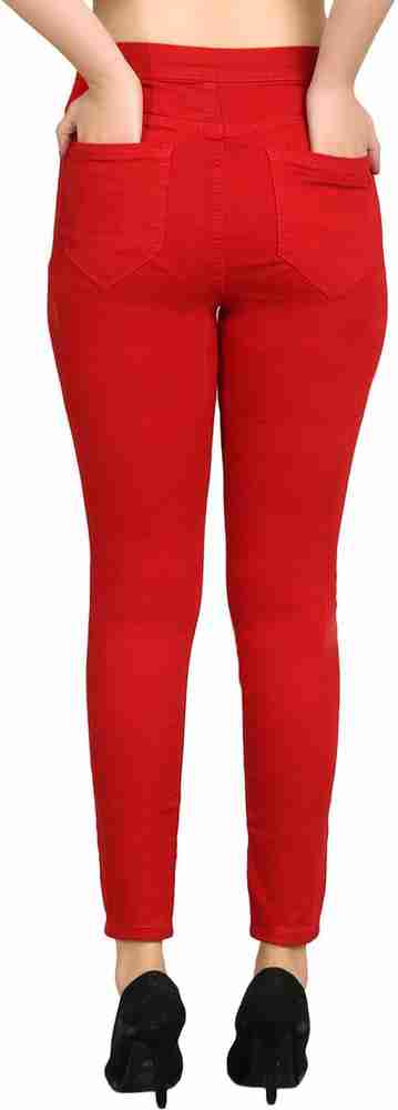 KOTTY Regular Women Red Jeans Buy KOTTY Regular Women Red Jeans