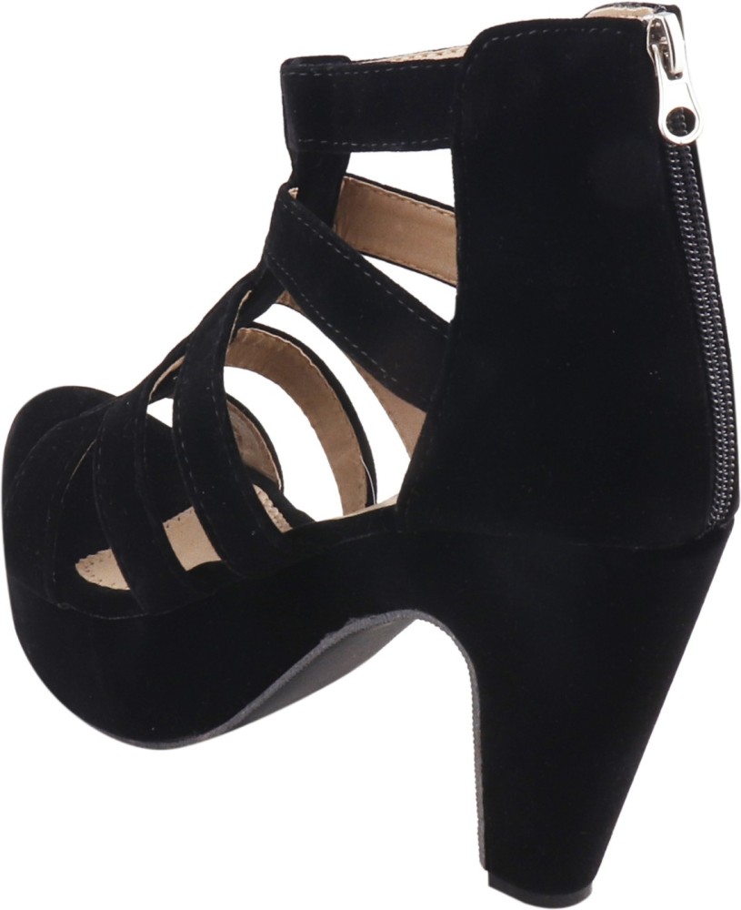 SHOEBUCKS Women Black Heels Buy SHOEBUCKS Women Black Heels