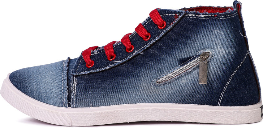 Denim shoes flipkart on sale