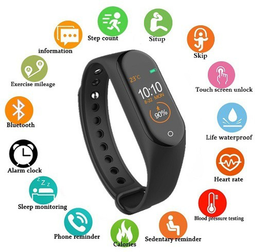 Hypex m4 waterproof shop fitness smart band