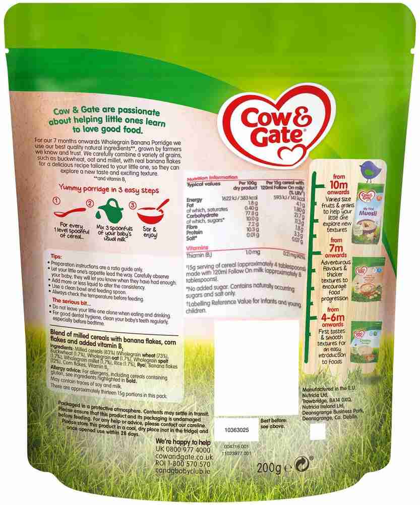 Cow and gate multigrain porridge online