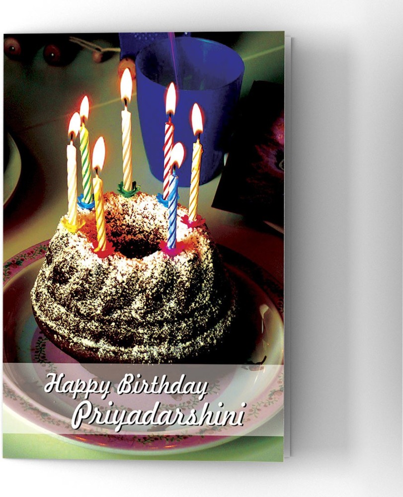 Happy Birthday Priyadarshini Song with Cake Images