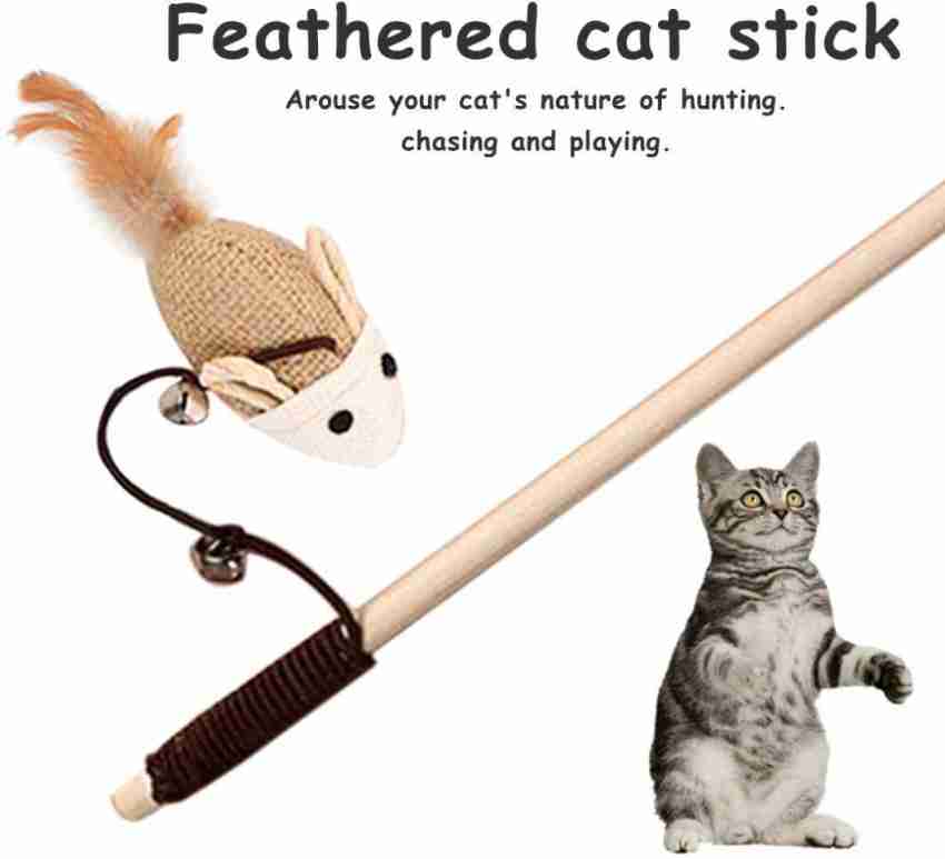 Kito Lee Cat Toys Suction Cup Type Cat Teaser Fishing Rod Cat Play