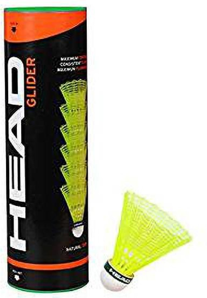 HEAD 505 Nylon with Natural Cork Shuttlecock Slow Green Pack of