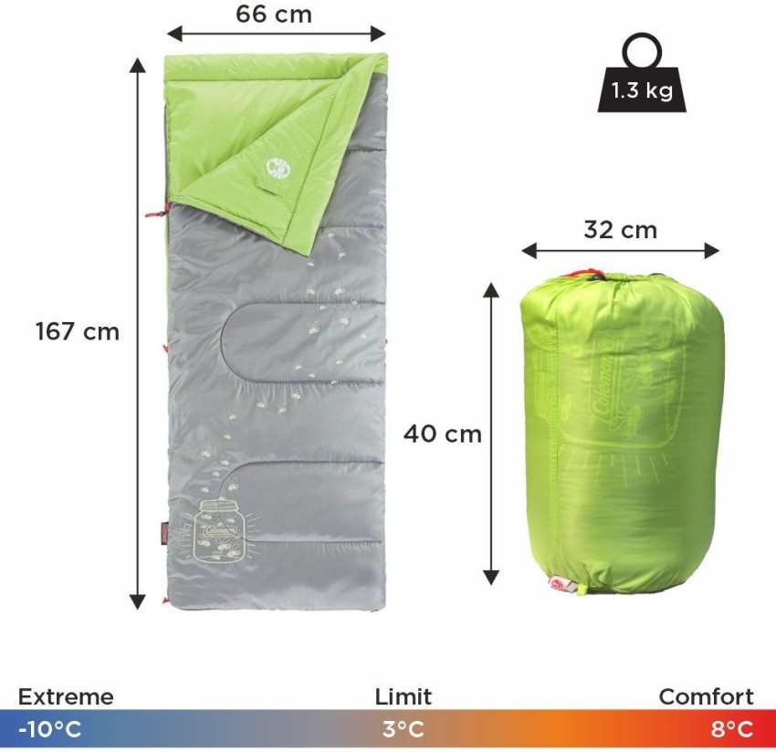 Coleman youth glow in the cheap dark sleeping bag