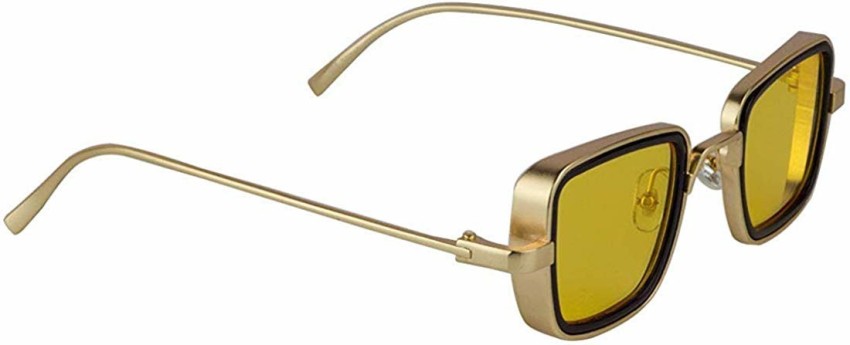 ROZZETTA CRAFT UV Protection Gradient Retro Square Full-Frame Black Sunglasses (Men And Women)