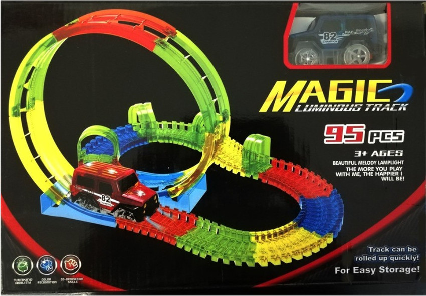 TinyTales AutoTrack Magic Tracks Magic Track with a luminous