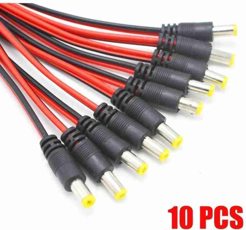 tkeini DC Power Cable 12V 5A Male 10 Pairs DC Power Connector for CCTV Home  Security dc cable Wire Connector Price in India - Buy tkeini DC Power Cable 12V  5A Male