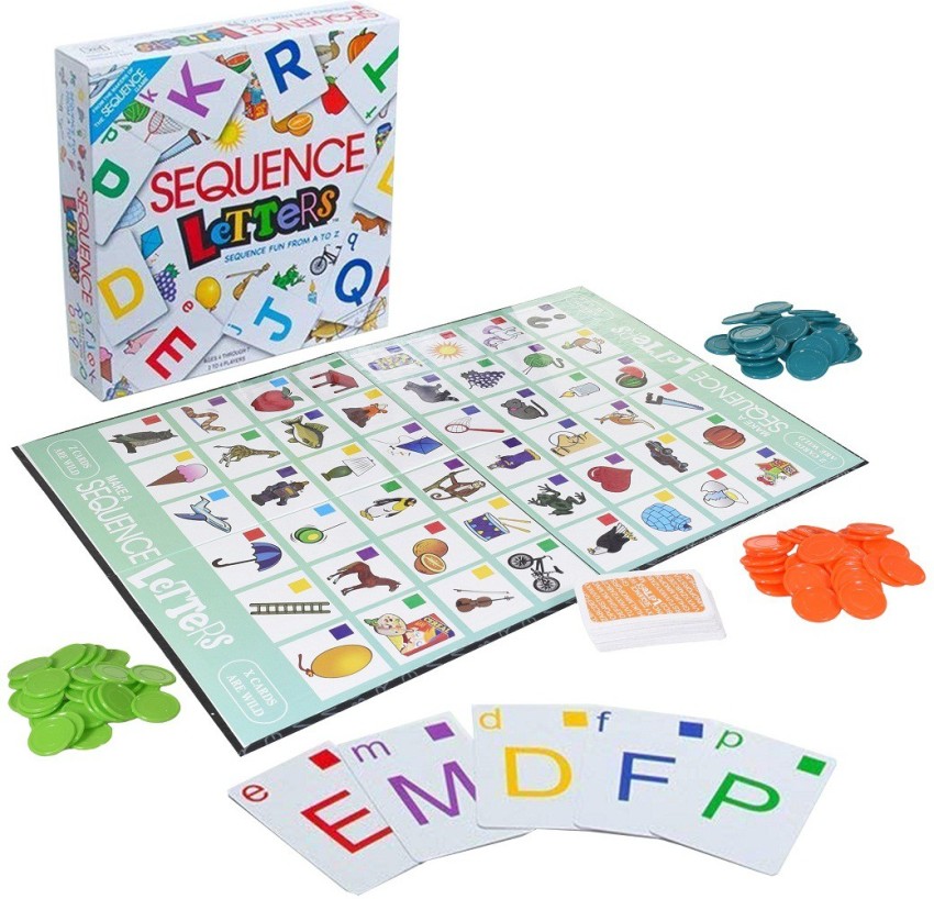 WISHKEY Sequence Letters A to Z Board Games For Kids Board Game