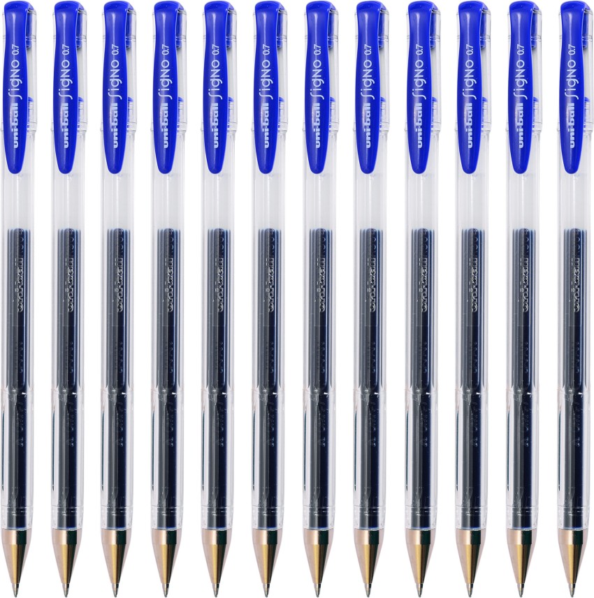 uni-ball Signo UM100 0.7mm Blue Gel Pen - Buy uni-ball Signo UM100 0.7mm  Blue Gel Pen - Gel Pen Online at Best Prices in India Only at