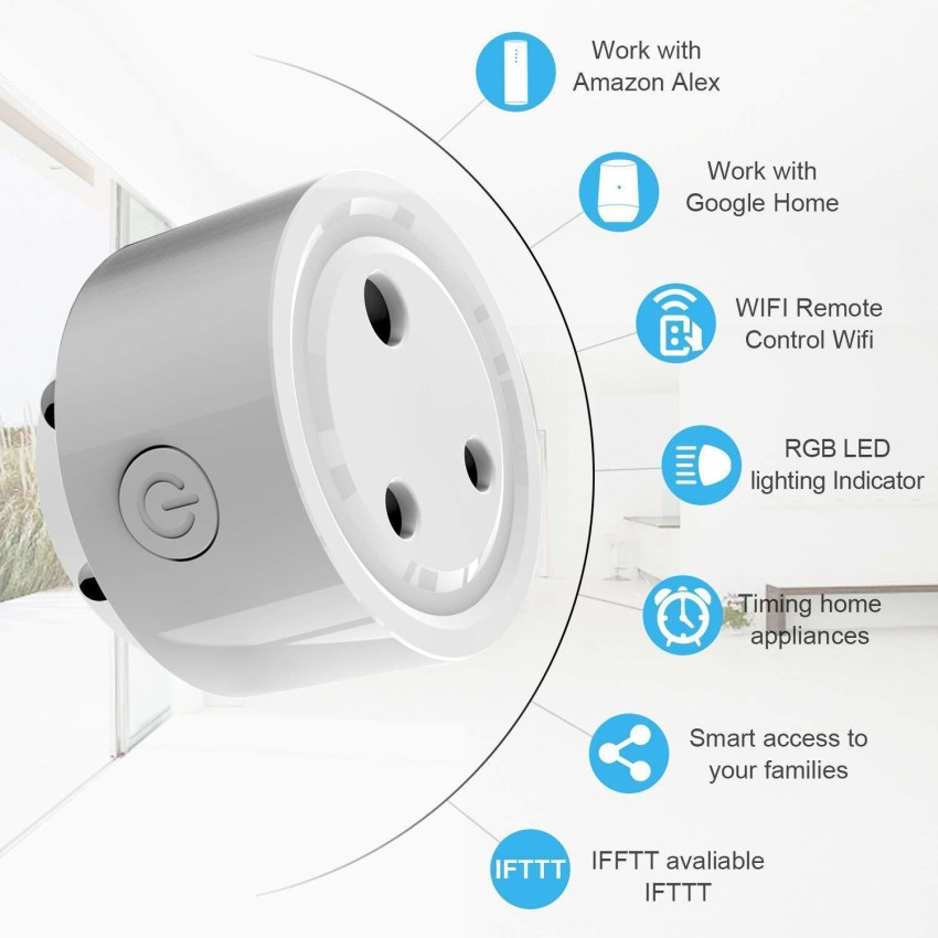 Buy Portronics Splug 10 socket with Wi-Fi and Voice Control