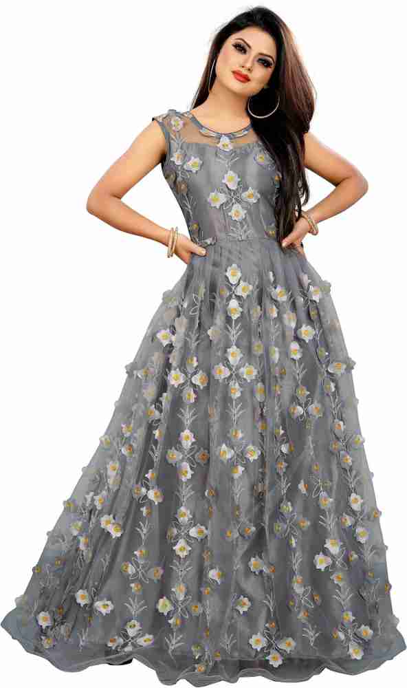 Julee Women Gown Grey Dress Buy Julee Women Gown Grey Dress